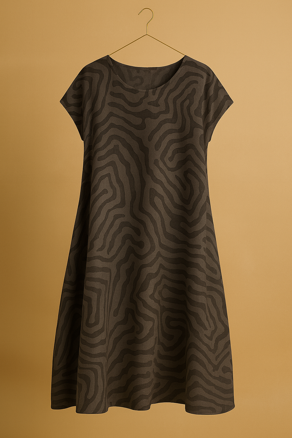 Nelia™ | Sommerkjole med rund hals og smukt print