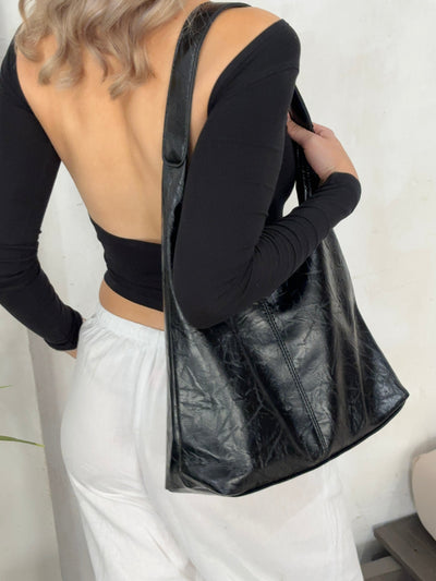 Jytte | Chic Sort Hobo Taske