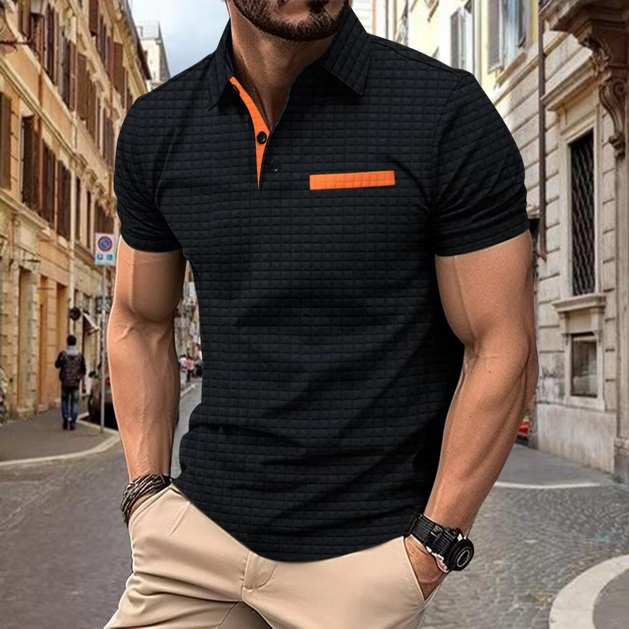 Arne™ | Struktureret poloshirt