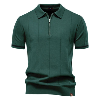 Per™ | Struktur-Zip-Poloshirt