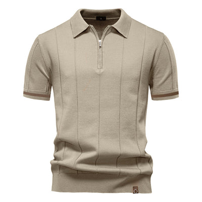 Per™ | Struktur-Zip-Poloshirt