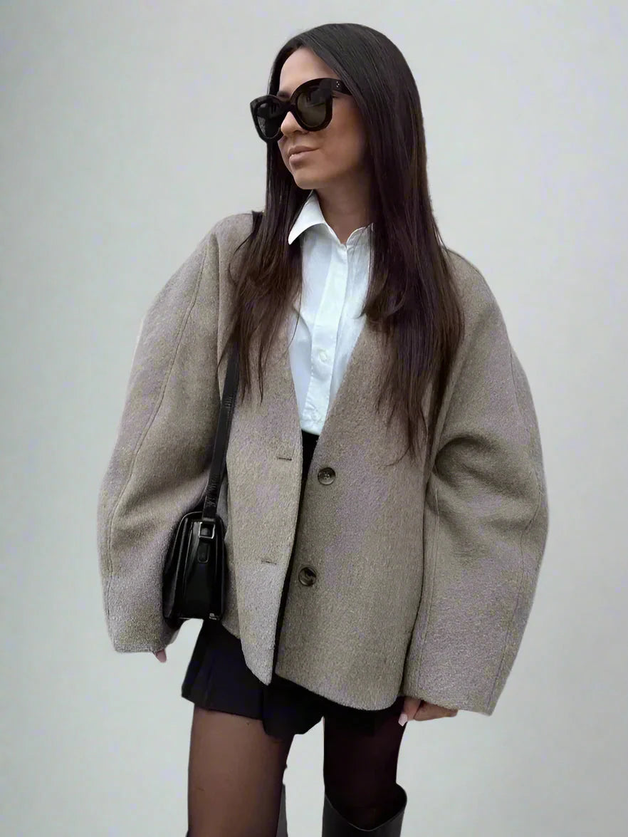 Lena | V-Hals Casual Jakke