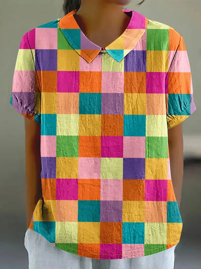 Sofia™ | Farverig og komfortabel bluse