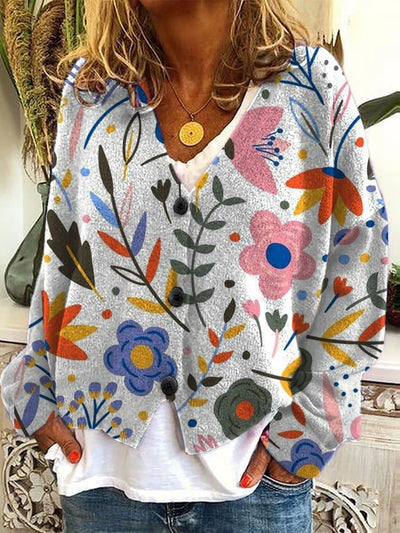 Petal™ – Blomstret cardigan med broderi