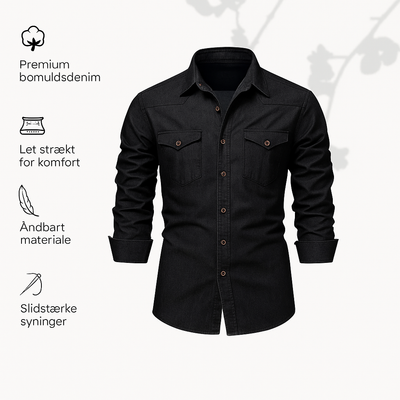 Silas | Denimskjorte i bomuld