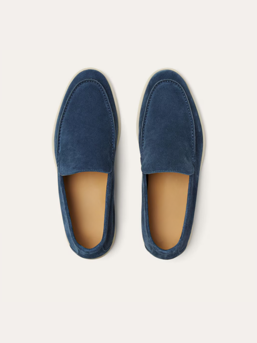 Fins Suede Loafers – Intens Blå